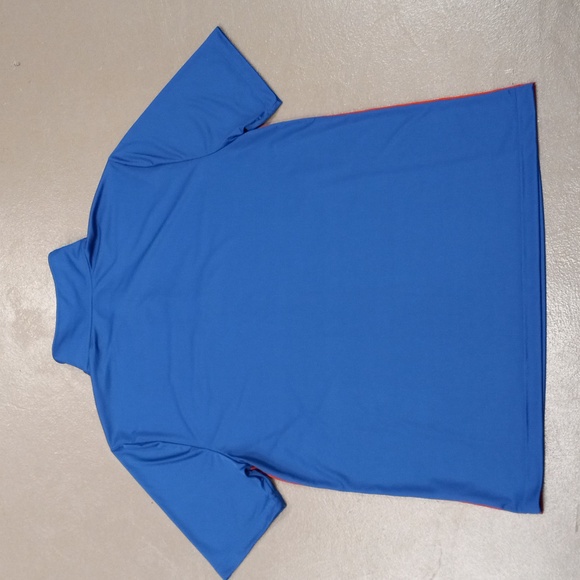 NFL TEAM APPAREL, NY GIANTS, BLUE AND RED SHORTSLEEVE POLO SHIRT - Picture 8 of 10